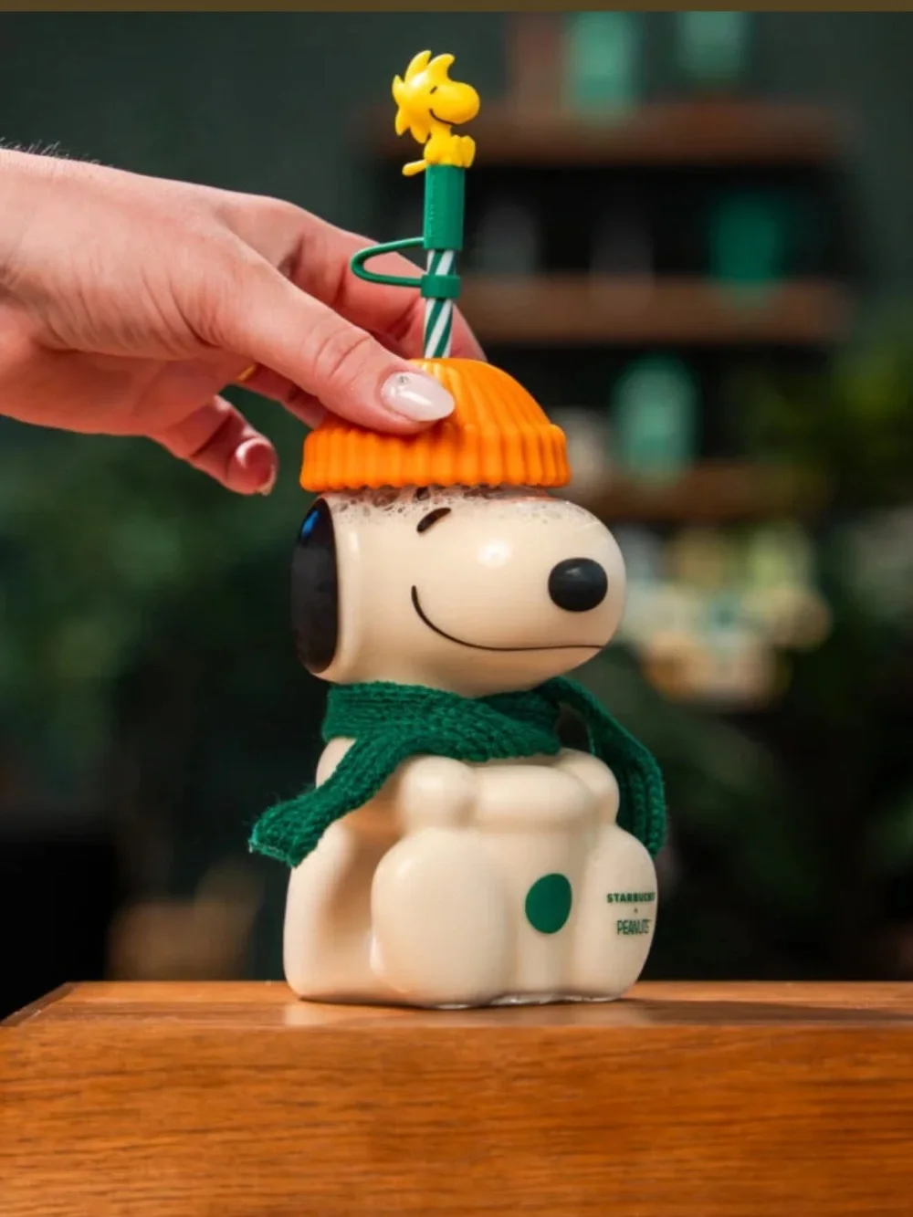 Starbucks Peanuts Glass Cup